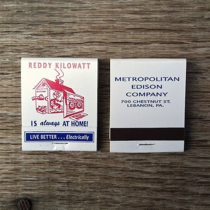 REDDY KILOWATT Matchbook Matches 1960s
