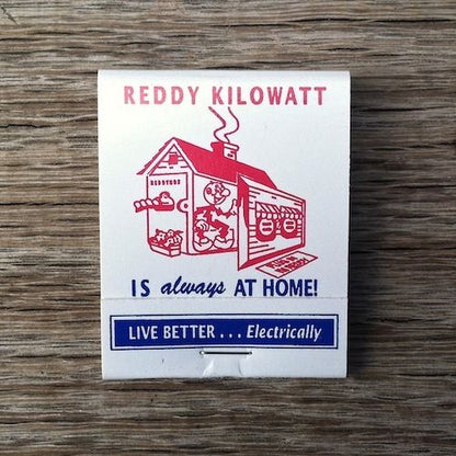 REDDY KILOWATT Matchbook Matches 1960s