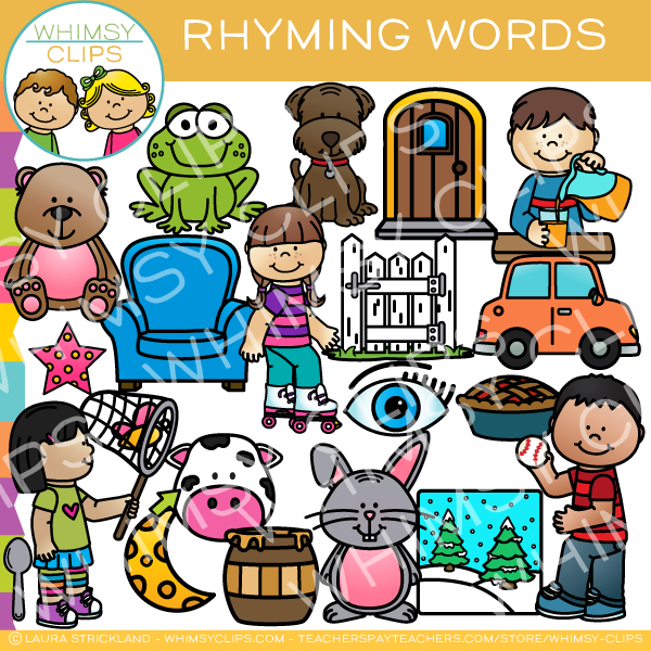 Rhyming Words Clip Art