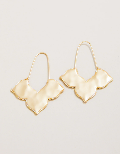 Richmond Hill Wire Hoop Earrings Gold