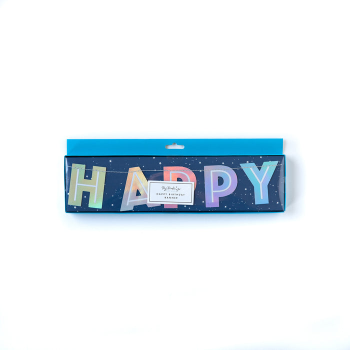 Rocket Happy Birthday Banner
