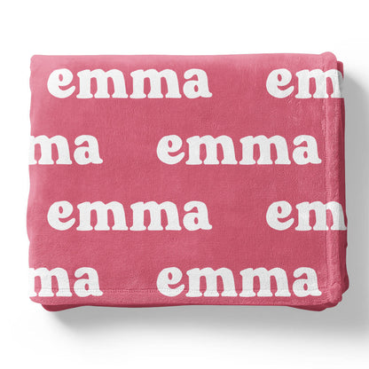 Perfectly Pink Personalized Color Blanket