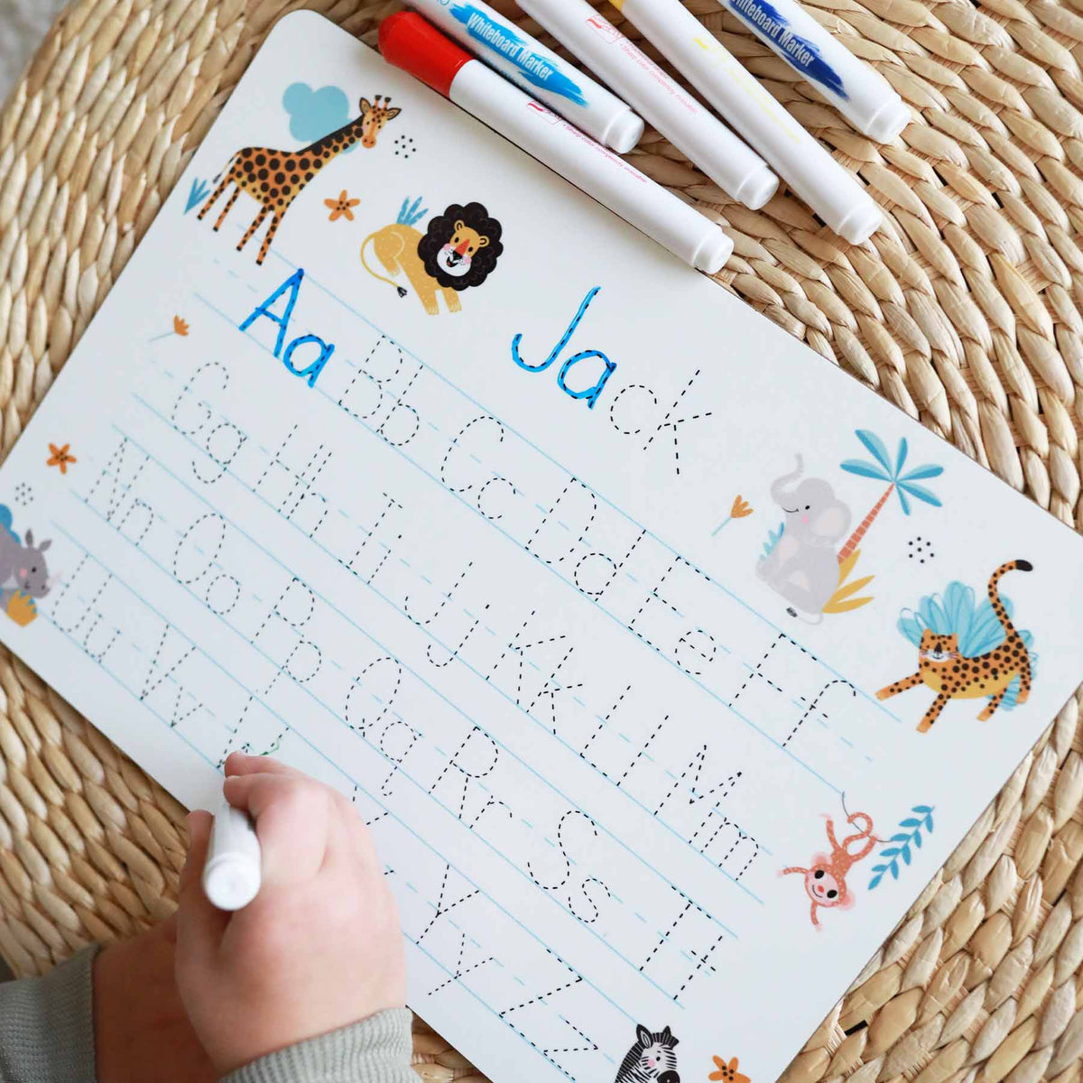 Kids Personalized Whiteboard | Safari Adventure