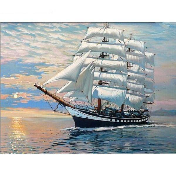 Sailboat Paint By Numbers Kit