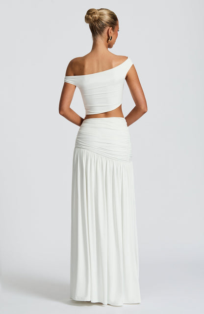 Saira Maxi Skirt - White