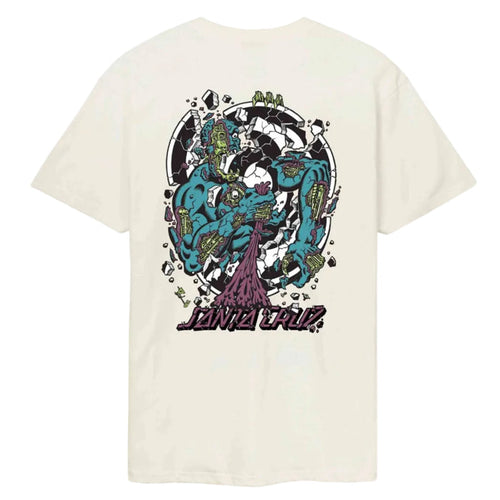 Santa Cruz Roskopp Dissect Strip T-Shirt - Unbleached