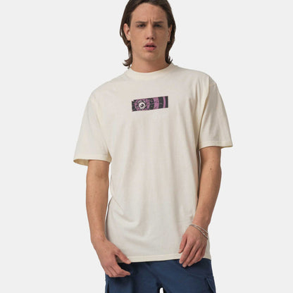 Santa Cruz Roskopp Dissect Strip T-Shirt - Unbleached