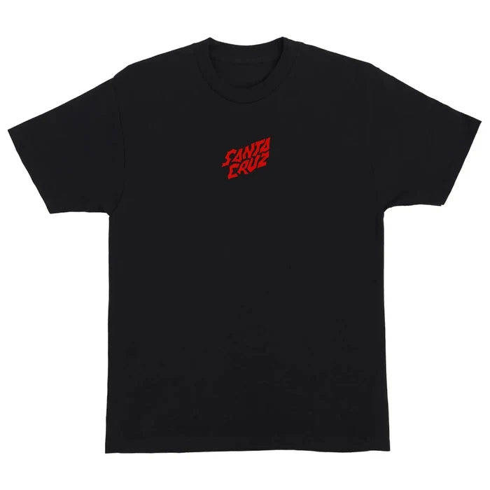 Santa Cruz X Stranger Things Screaming Lights T-Shirt - Black