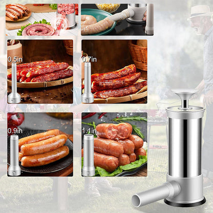 Sausage Stuffer with 4 Different Sizes Stuffing Tubes