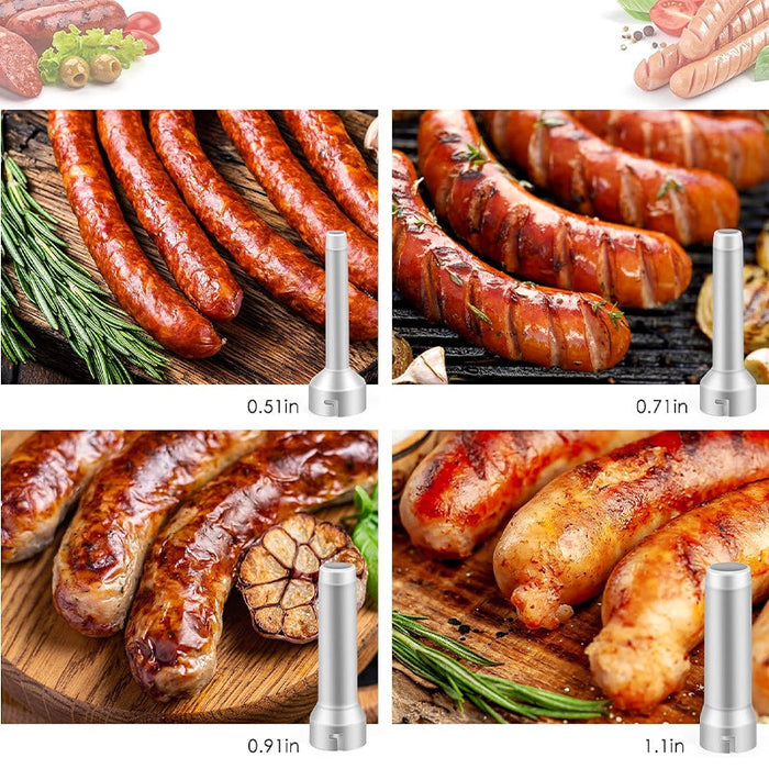 Sausage Stuffer with 4 Different Sizes Stuffing Tubes