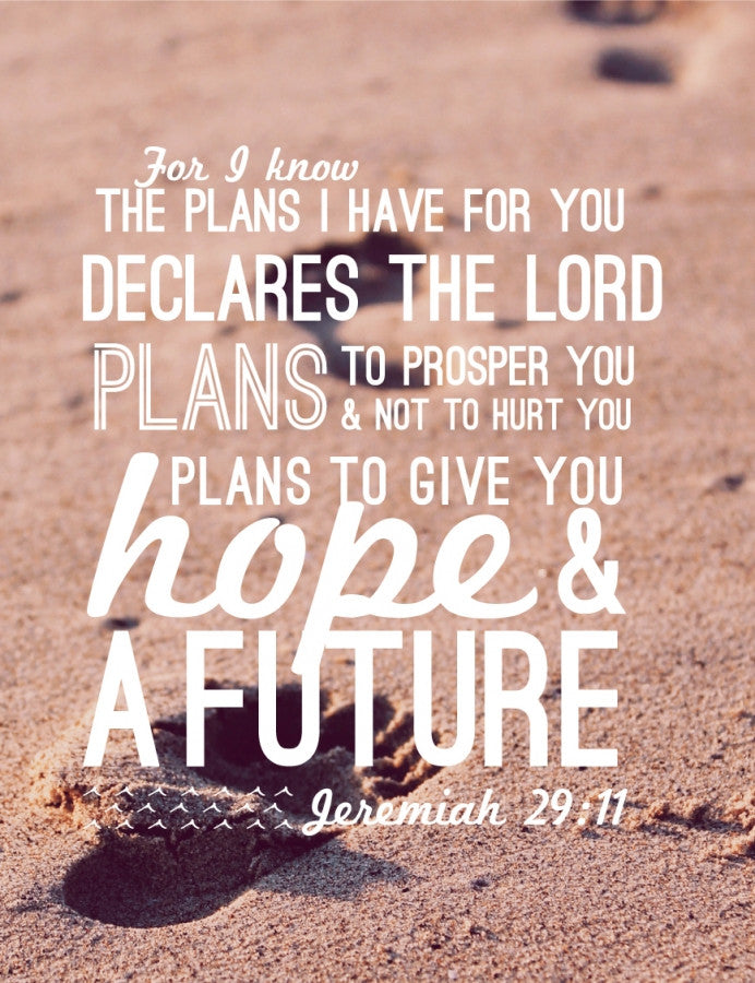 Jeremiah 29:11 / Footprints