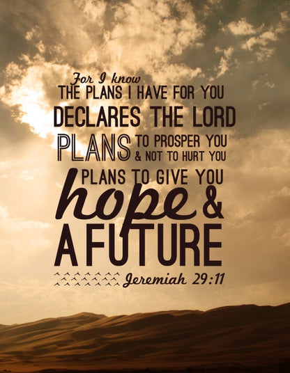 Jeremiah 29:11 / Clouds