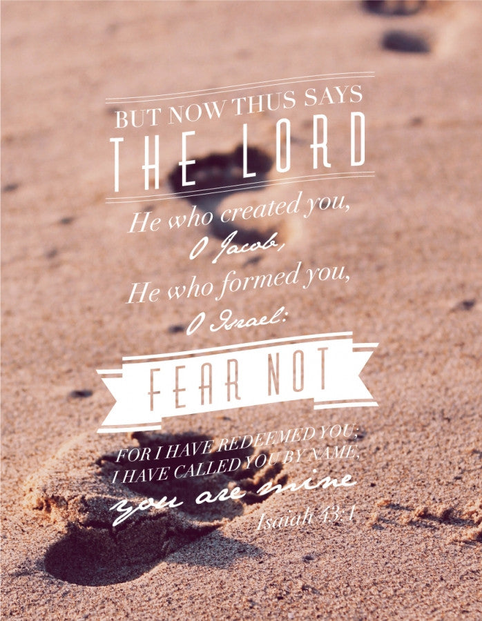 Isaiah 43:1 / Footprints