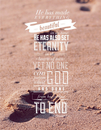 Ecclesiastes 3:11 / Footprints