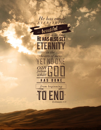 Ecclesiastes 3:11 / Clouds