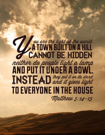 Matthew 5:14-15 / Clouds