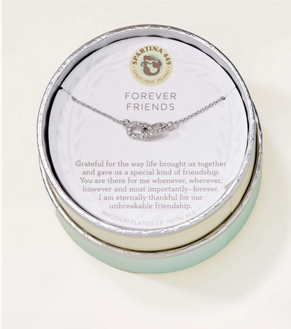Sea La Vie Necklace 18'' Forever Friends /Links Silver