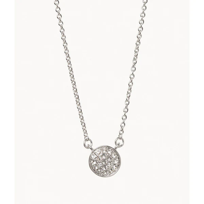 Sea La Vie Necklace Stronger/Pave Disk Silver