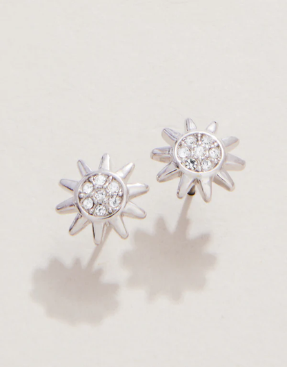 Sea La Vie Stud Earrings Sunshine/Sun Silver