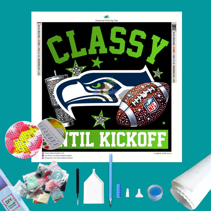 Seattle Classy NFL Football Diamond Painting
