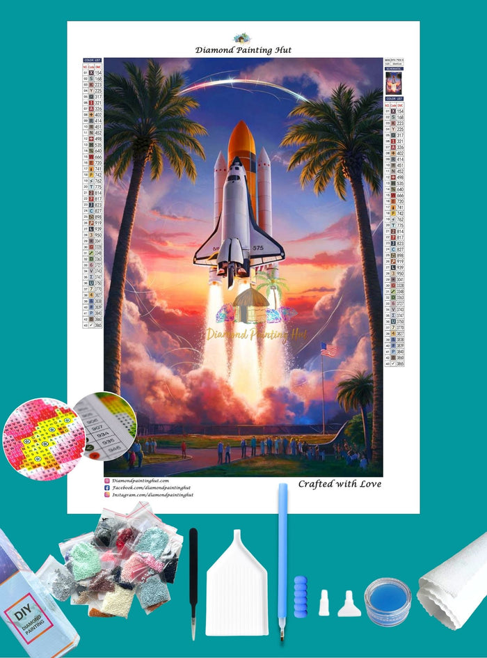 Shuttle Launch Diamond Painting