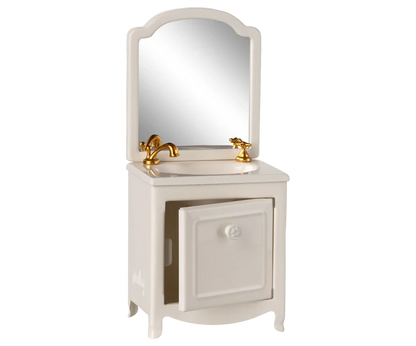 Sink Dresser w/Mirror - Off White