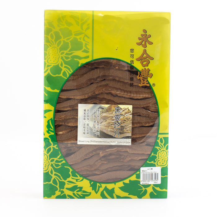 Sliced Black Lingzhi／Ganoderma Lucidum/reishi  永合丰 黑 灵芝片（10oz）