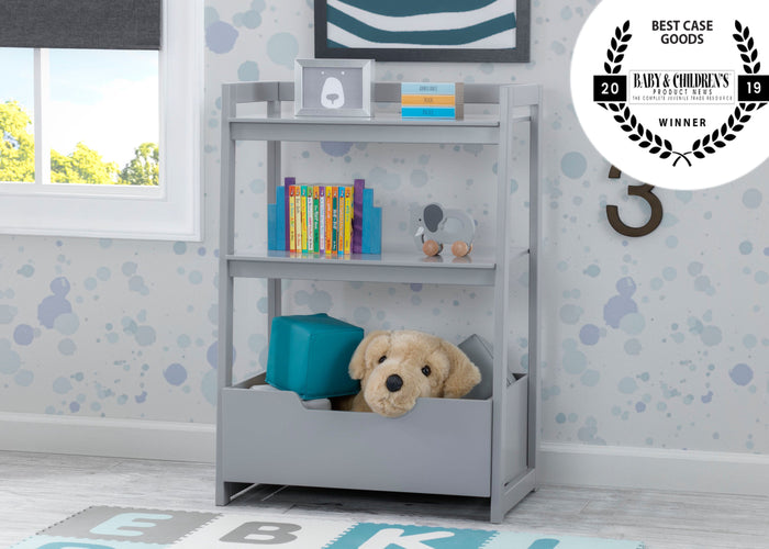 Delta Children Grey 026 Gateway Small Laddershelf (W101452), Hangtag, a1a