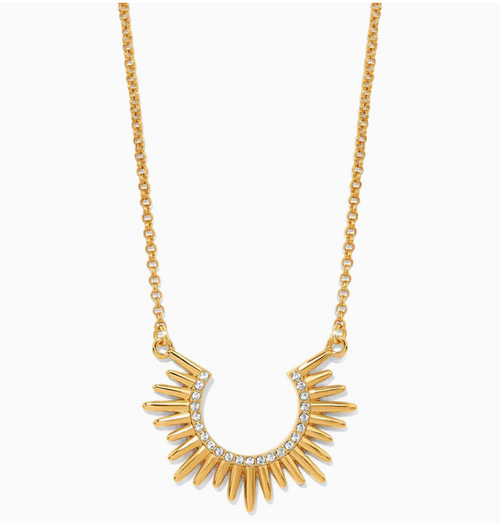 Solara Crescent Necklace Gold
