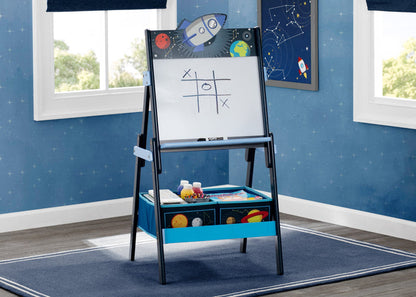 Delta Children Space Adventures (1223) Wooden Activity Easel with Storage, Hangtag View