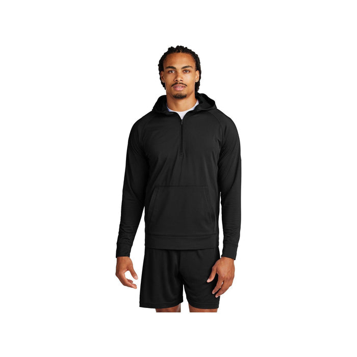 no-logo Sport-Tek Sport-Wick Stretch 1/2-Zip Hoodie-Sport-Tek-Thread Logic