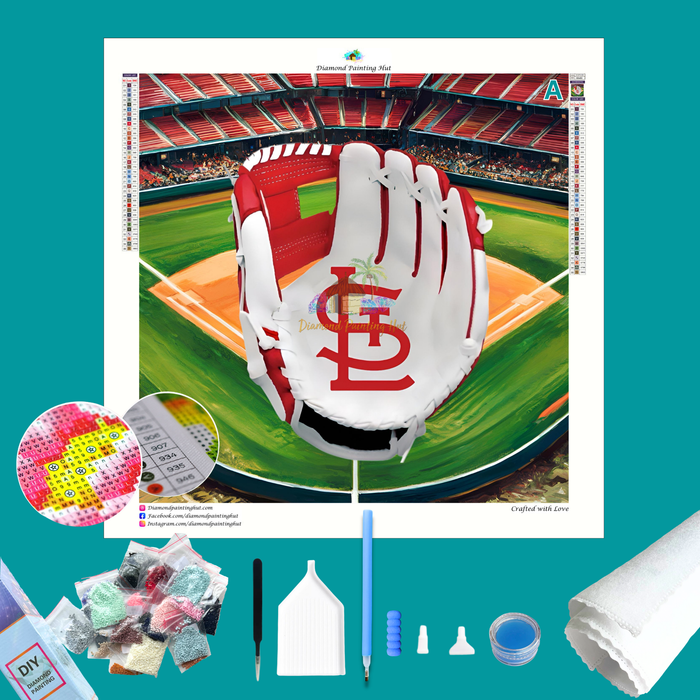 St. Louis Cardinals MLB Glove Diamond Painting