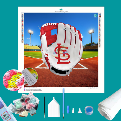 St. Louis Cardinals MLB Glove Diamond Painting
