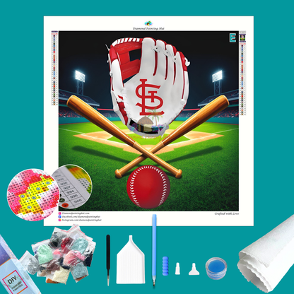 St. Louis Cardinals MLB Glove Diamond Painting