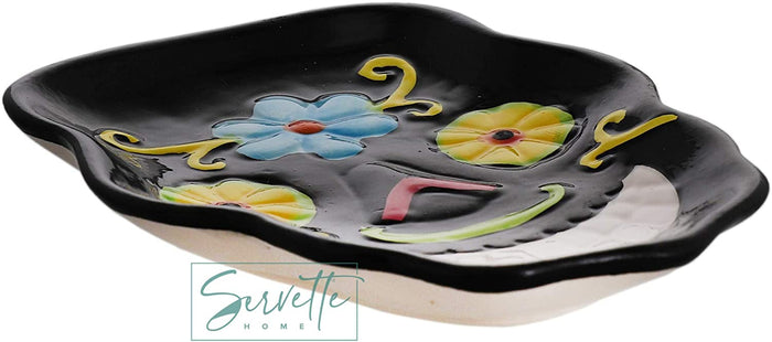 Sugar Skull Plate in Black