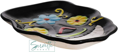 Sugar Skull Plate in Black