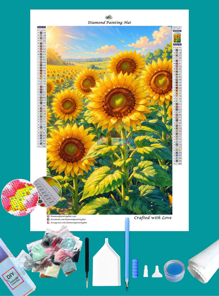 Sunflower Field Diamond Painting