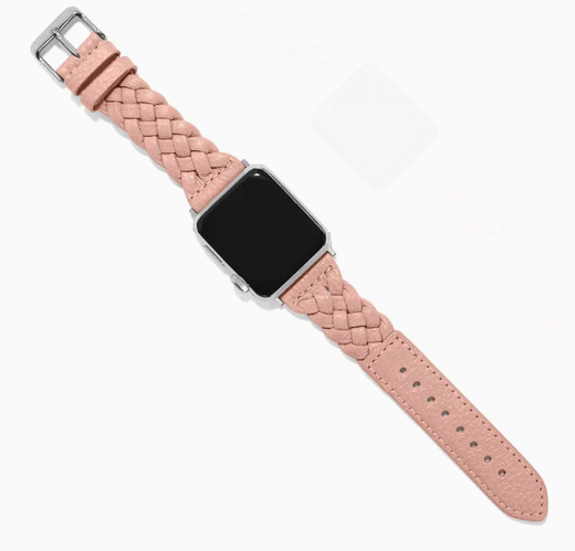 Sutton Braided Sand Leather Watch Band