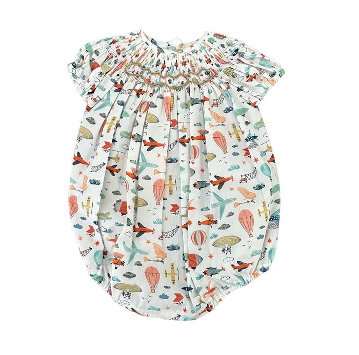 Tom Playful Handsmocked Romper