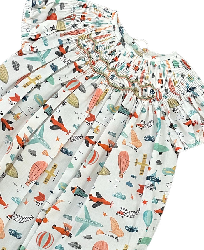 Tom Playful Handsmocked Romper