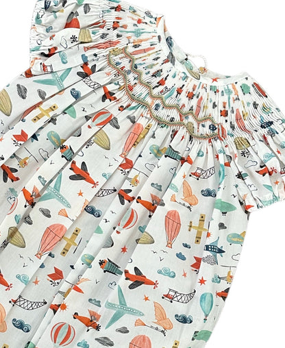 Tom Playful Handsmocked Romper
