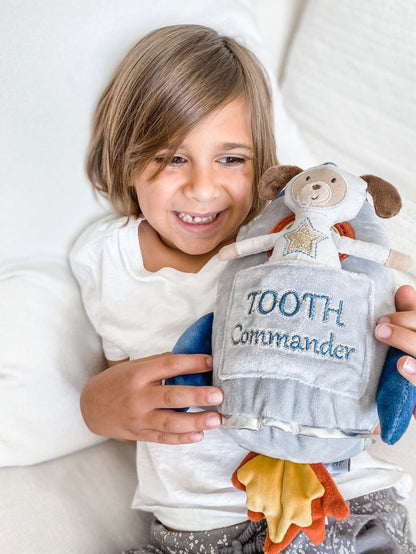 Tooth Commander Spaceship Pillow and Archie Astro Dog Doll Set