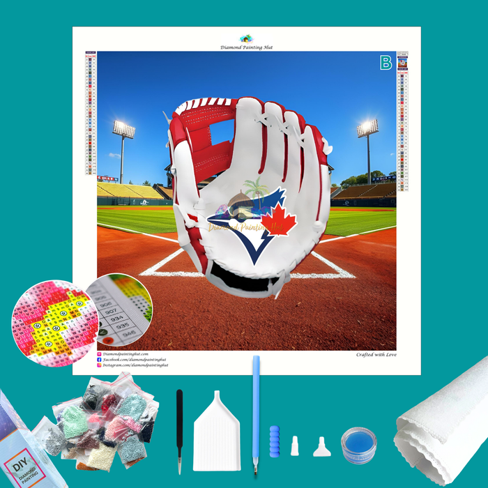 Toronto Blue Jays MLB Glove Diamond Painting