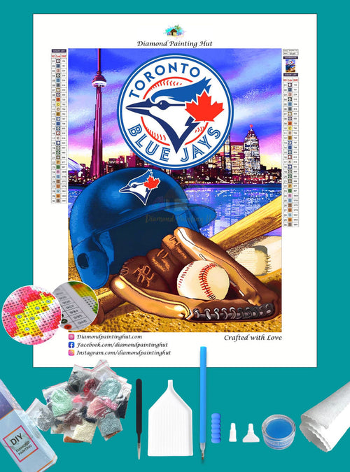 Blue Jays MLB Home Diamond Painting-Diamond Painting Hut