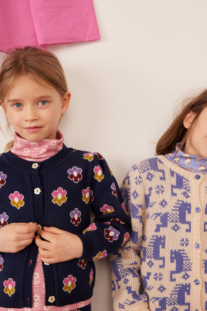Twiggy Turtleneck in Snowdrop Rose