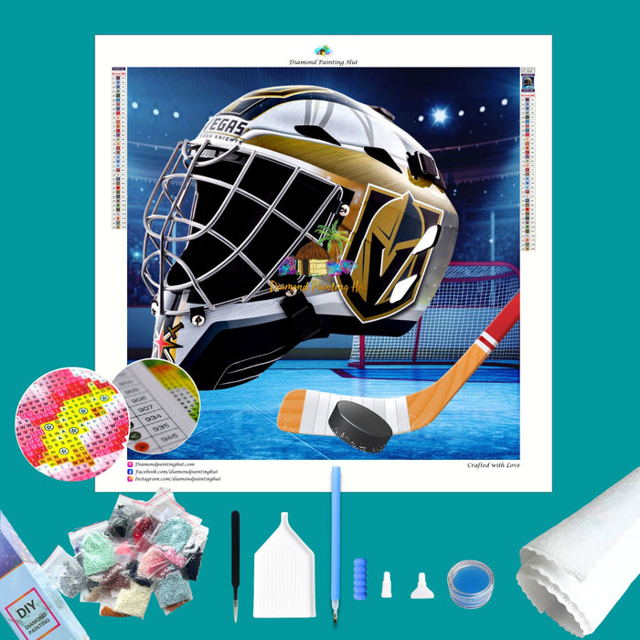 Vegas Golden Knights NHL Hockey Net & Mask Diamond Painting