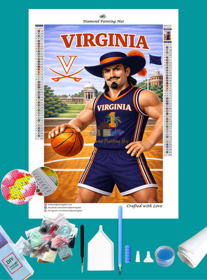 Virginia Cavaliers Mascot Diamond Painting
