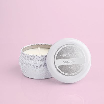Volcano White Mini Tin  3 oz
