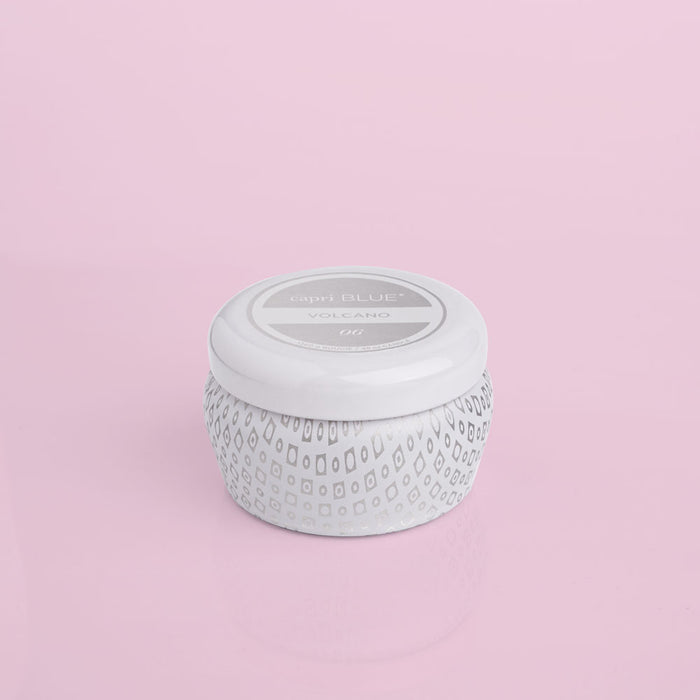 Volcano White Mini Tin  3 oz