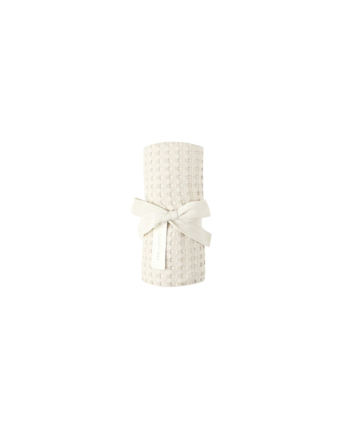 Waffle Baby Blanket in Natural